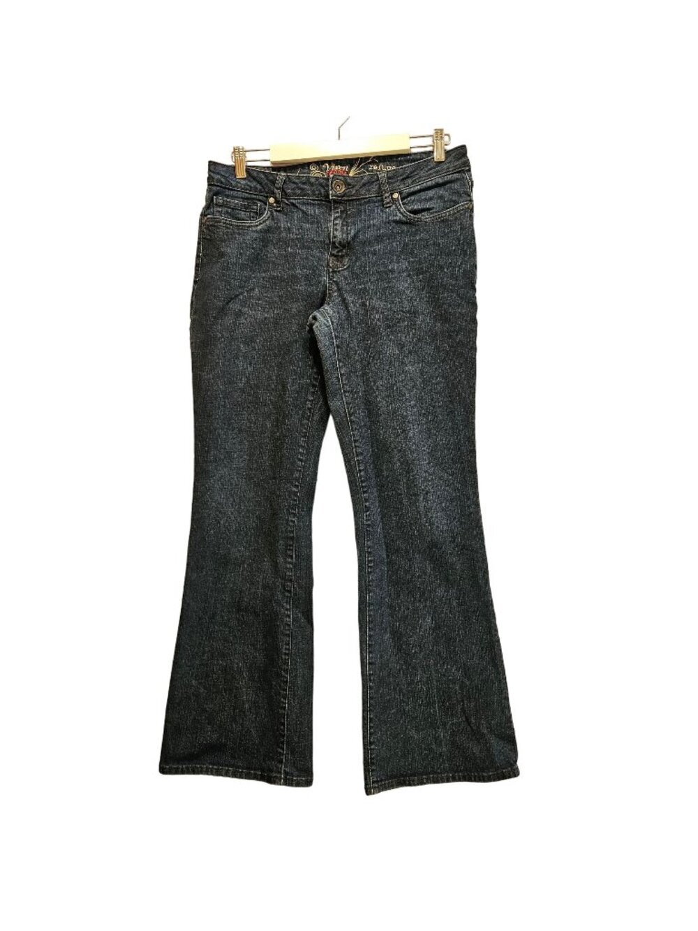 Refuge Vixen Jeans Womens 14 Curvy Boot Cut Refuge Stretch dark Wash casual